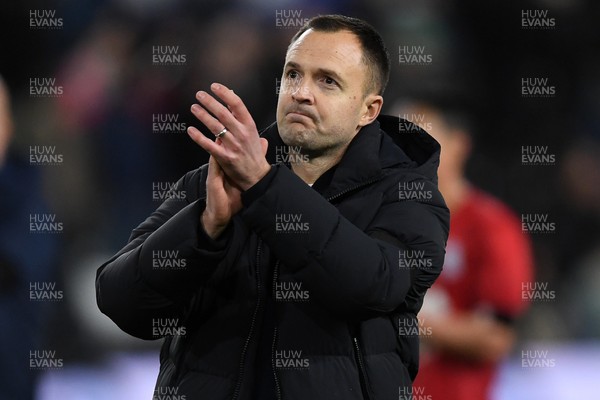 170126 - Swansea City v Birmingham City - Sky Bet Championship - Chris Davies, Birmingham Manager at full time