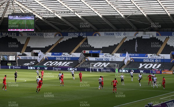 190920 - Swansea City v Birmingham City - SkyBet Championship - General View of play at the Liberty Stadium