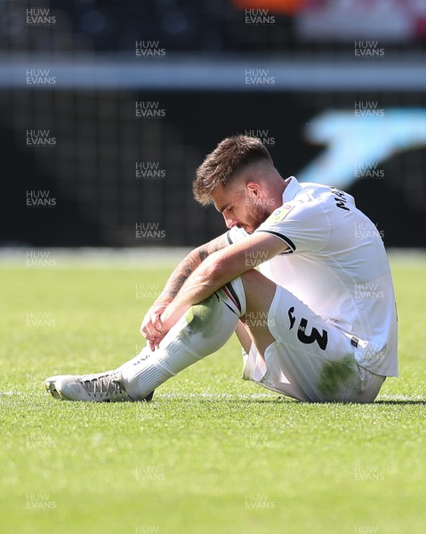 060822 - Swansea City v Blackburn Rovers, Sky Bet Championship - Ryan Manning of Swansea City at the end of the match