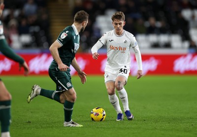 200126 - Swansea City v Blackburn Rovers - SkyBet Championship - Ethan Galbraith of Swansea City 
