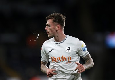 200126 - Swansea City v Blackburn Rovers - SkyBet Championship - Josh Tymon of Swansea City 