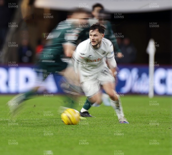200126 - Swansea City v Blackburn Rovers - SkyBet Championship - Liam Cullen of Swansea City 