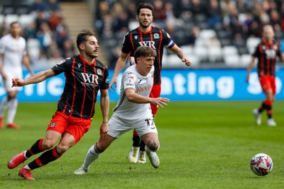 220225 - Swansea City v Blackburn Rovers - Sky Bet Championship - Goncalo Franco of Swansea City