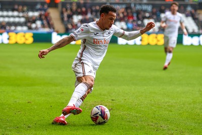 220225 - Swansea City v Blackburn Rovers - Sky Bet Championship - Ronald of Swansea City