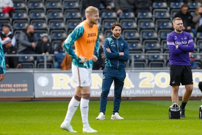 220225 - Swansea City v Blackburn Rovers - Sky Bet Championship - Joe Allen of Swansea City