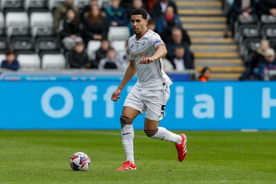 220225 - Swansea City v Blackburn Rovers - Sky Bet Championship - Ben Cabango of Swansea City