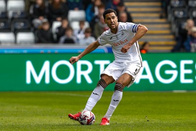 220225 - Swansea City v Blackburn Rovers - Sky Bet Championship - Ben Cabango of Swansea City