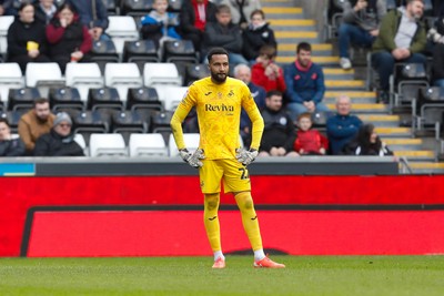 220225 - Swansea City v Blackburn Rovers - Sky Bet Championship - Lawrence Vigouroux of Swansea City