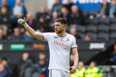 220225 - Swansea City v Blackburn Rovers - Sky Bet Championship - Zan Vipotnik of Swansea City