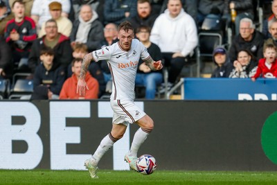 220225 - Swansea City v Blackburn Rovers - Sky Bet Championship - Josh Tymon of Swansea City