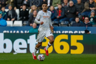 220225 - Swansea City v Blackburn Rovers - Sky Bet Championship - Myles Peart-Harris of Swansea City