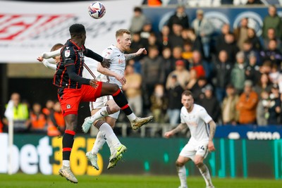 220225 - Swansea City v Blackburn Rovers - Sky Bet Championship - Lewis O'Brien of Swansea City