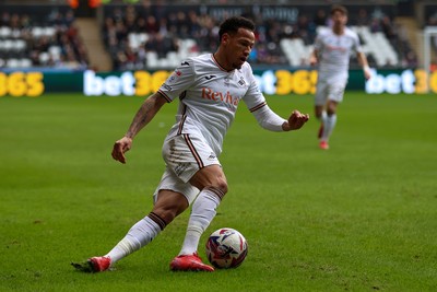 220225 - Swansea City v Blackburn Rovers - Sky Bet Championship - Ronald of Swansea City