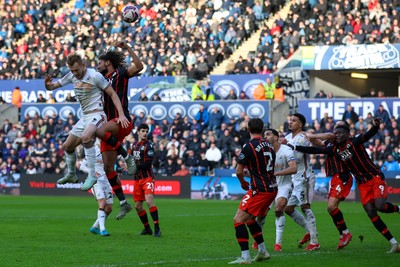 220225 - Swansea City v Blackburn Rovers - Sky Bet Championship - Harry Darling of Swansea City