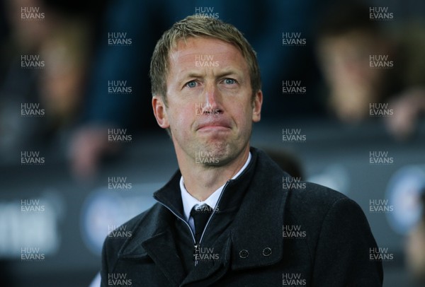 231018 - Swansea City v Blackburn Rovers, Sky Bet Championship - Swansea City manager Graham Potter at the start of the match