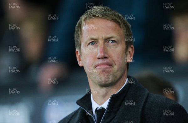 231018 - Swansea City v Blackburn Rovers, Sky Bet Championship - Swansea City manager Graham Potter at the start of the match