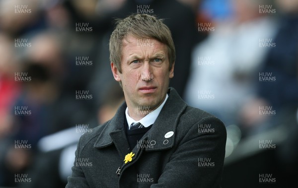 020319 - Swansea City v Bolton Wanderers, Sky Bet Championship - Swansea City manager Graham Potter at the start of the match