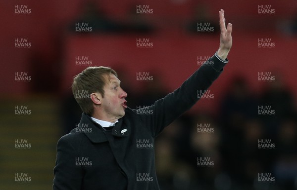 020419 - Swansea City v Brenford, Sky Bet Championship - Swansea City manager Graham Potter during the match