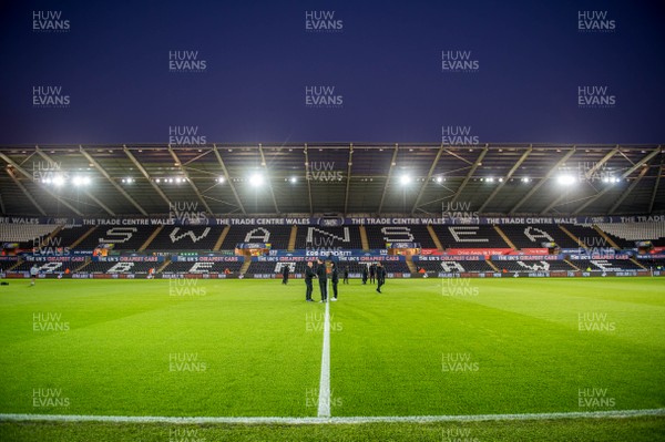 221019 - Swansea City v Brentford, Sky Bet Championship - General View of the Liberty Stadium ahead of kick off