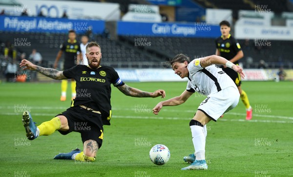 260720 - Swansea City v Brentford - EFL SkyBet Championship Play-Off - Conor Gallagher of Swansea City