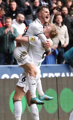 190323 - Swansea City v Bristol City, EFL Sky Bet Championship - Liam Cullen of Swansea City celebrates after he shoots to score the opening goal