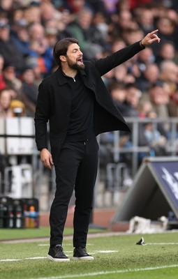 190323 - Swansea City v Bristol City, EFL Sky Bet Championship - Swansea City head coach Russell Martin reacts during the match