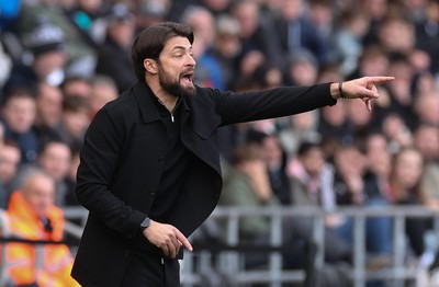 190323 - Swansea City v Bristol City, EFL Sky Bet Championship - Swansea City head coach Russell Martin reacts during the match