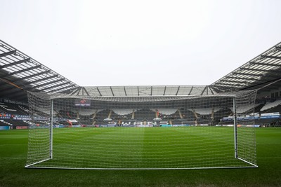 210226 - Swansea City v Bristol City - Sky Bet Championship - A general view of the Swanseacom Stadium