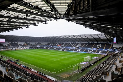 210226 - Swansea City v Bristol City - Sky Bet Championship - A general view of the Swanseacom Stadium