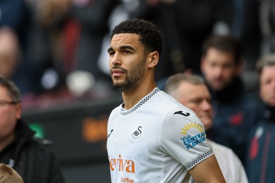 210226 - Swansea City v Bristol City - Sky Bet Championship - Ben Cabango of Swansea City 