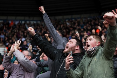 210226 - Swansea City v Bristol City - Sky Bet Championship - Fans of Swansea City