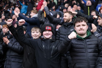 210226 - Swansea City v Bristol City - Sky Bet Championship - Fans of Swansea City