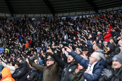 210226 - Swansea City v Bristol City - Sky Bet Championship - Fans of Swansea City