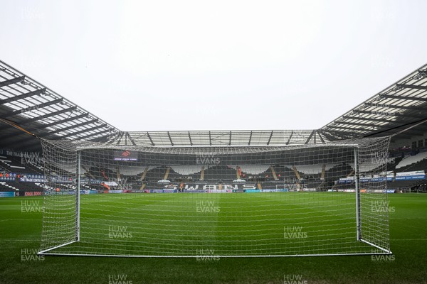 210226 - Swansea City v Bristol City - Sky Bet Championship - A general view of the Swanseacom Stadium