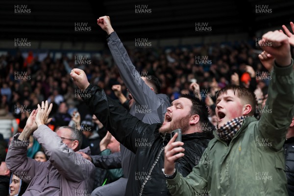 210226 - Swansea City v Bristol City - Sky Bet Championship - Fans of Swansea City