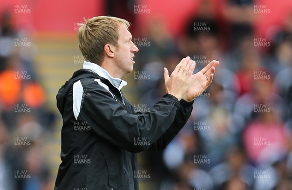 250818 - Swansea City v Bristol City, Sky Bet Championship - Swansea City manager Graham Potter during the game
