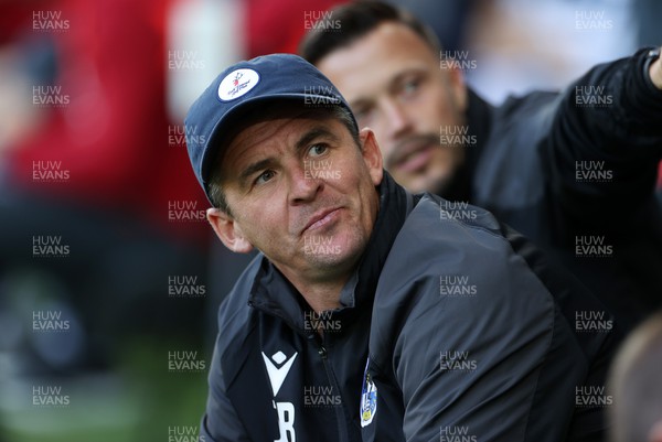 250723 - Swansea City v Bristol Rovers - Pre Season Friendly - Bristol Rovers Manager Joey Barton 