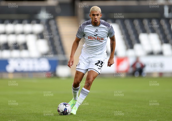 250723 - Swansea City v Bristol Rovers - Pre Season Friendly - Nathan Wood of Swansea City 