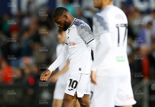 250723 - Swansea City v Bristol Rovers - Pre Season Friendly - Dejected Olivier Ntcham of Swansea City at full time