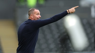 120926 Swansea City v Burnley, EFL Sky Bet Championship -  Burnley head coach Nicky Hayen during the match