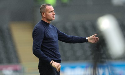 120926 Swansea City v Burnley, EFL Sky Bet Championship -  Burnley head coach Nicky Hayen during the match