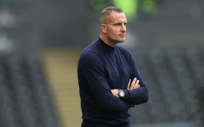 120926 Swansea City v Burnley, EFL Sky Bet Championship -  Burnley head coach Nicky Hayen during the match