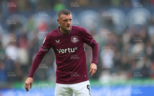 120926 Swansea City v Burnley, EFL Sky Bet Championship -  Jamie Vardy of Burnley during the match