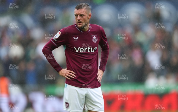 120926 Swansea City v Burnley, EFL Sky Bet Championship -  Jamie Vardy of Burnley during the match