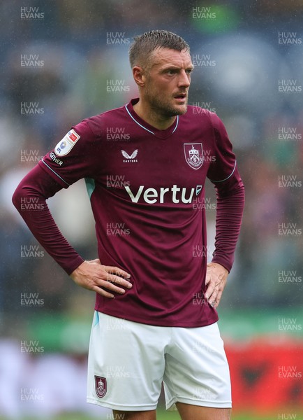 120926 Swansea City v Burnley, EFL Sky Bet Championship -  Jamie Vardy of Burnley during the match