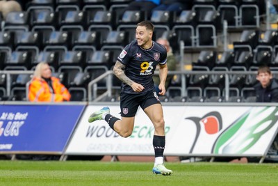 150325 - Swansea City v Burnley - Sky Bet Championship - Josh Brownhill of Burnley celebrates after scoring