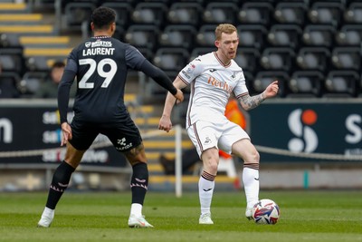 150325 - Swansea City v Burnley - Sky Bet Championship - Lewis O'Brien of Swansea City