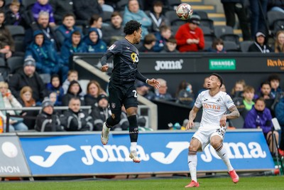 150325 - Swansea City v Burnley - Sky Bet Championship - Lucas Pires of Burnley 