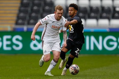 150325 - Swansea City v Burnley - Sky Bet Championship - Lewis O'Brien of Swansea City