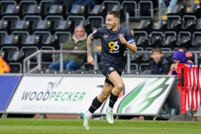 150325 - Swansea City v Burnley - Sky Bet Championship - Josh Brownhill of Burnley celebrates after scoring